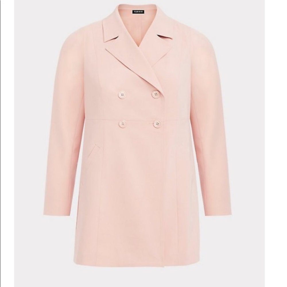 Torrid Pink size 2 Crepe Trench Coat